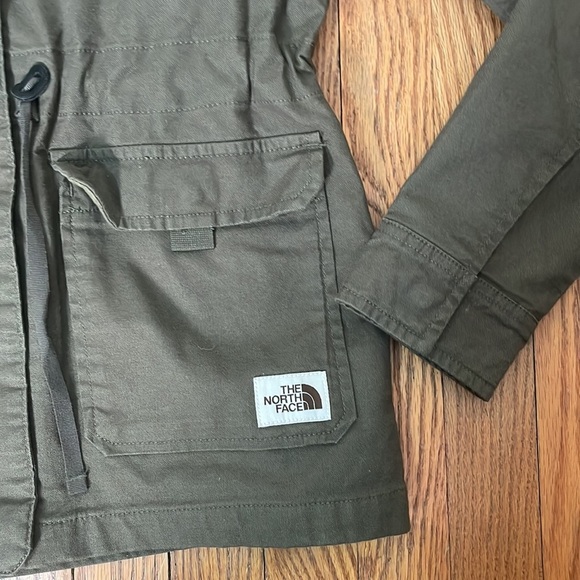 The North Face Urban Utility Jacket Full Zip Canvas Long Sleeve Green Womens S - Picture 4 of 9